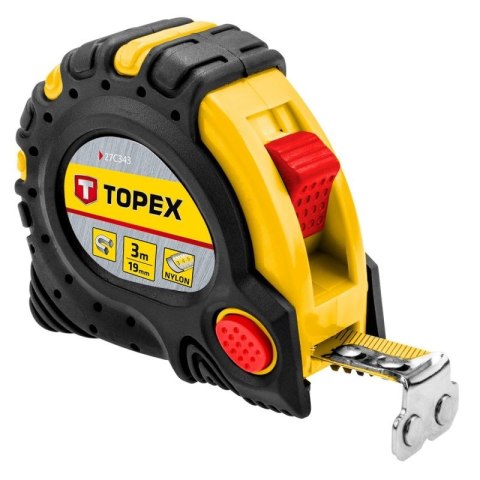 MIARA STALOWA ZWIJANA MAGNETYCZNA 3M/19MM TOPEX MIARA STALOWA ZWIJANA MAGNETYCZNA 3M/19MM TOPEX