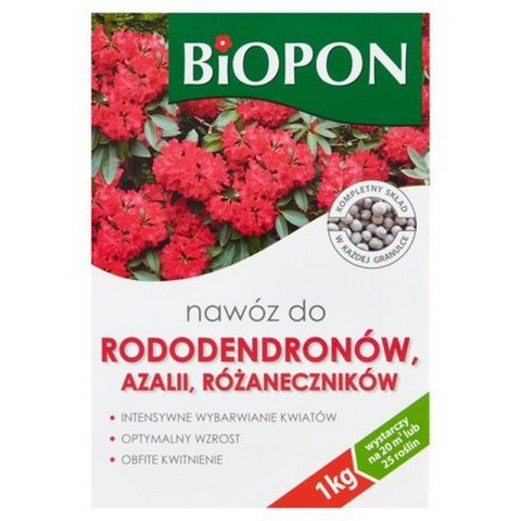 NAWÓZ - DO . RODODENDRONÓW, AZALII I RÓŻANECZNIKÓW 1KG BIOPON NAWÓZ - DO . RODODENDRONÓW, AZALII I RÓŻANECZNIKÓW 1KG BIOPON
