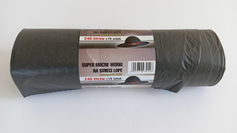 WORKI NA ŚMIECI 240L LD CZARNE 10 SZTUK UN WORKI NA ŚMIECI 240L LD CZARNE 10 SZTUK UN
