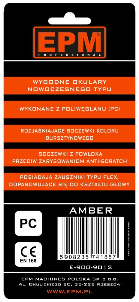 OKULARY OCHRONNE ABMER ANTI-SCRATCH EPM OKULARY OCHRONNE ABMER ANTI-SCRATCH EPM