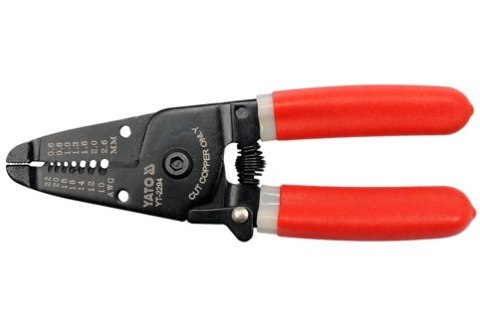 SZCZYPCE DO ŚCIĄGANIA IZOLACJI 165 MM 0.64-2.6MM YATO SZCZYPCE DO ŚCIĄGANIA IZOLACJI 165 MM 0.64-2.6MM YATO