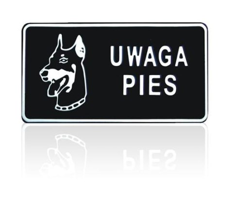 TABLICA 15*29CM UWAGA PIES UN TABLICA 15*29CM UWAGA PIES UN