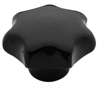 UCHWYT BAKELITOWY CZARNY M12*63MM DIN6336K UN