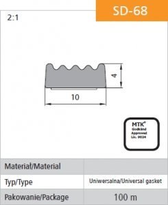 USZCZELKA SAMOPRZYLEPNA CZARNA D-68/4-0 10*4MM MB STOMIL USZCZELKA SAMOPRZYLEPNA CZARNA D-68/4-0 10*4MM MB STOMIL