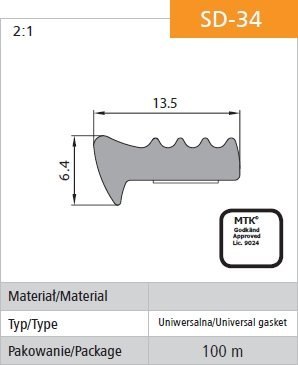 USZCZELKA SAMOPRZYLEPNA CZARNA SD-34/4-0 13.5*6.4MM MB STOMIL USZCZELKA SAMOPRZYLEPNA CZARNA SD-34/4-0 13.5*6.4MM MB STOMIL