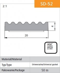 USZCZELKA SAMOPRZYLEPNA CZARNA SD-52/4-0 DGP 20*4 MB STOMIL USZCZELKA SAMOPRZYLEPNA CZARNA SD-52/4-0 DGP 20*4 MB STOMIL