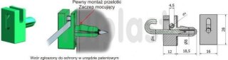 PRZELOTKA DRUTU MOCOWANA NA BOLEC PD/B BRĄZOWA UN