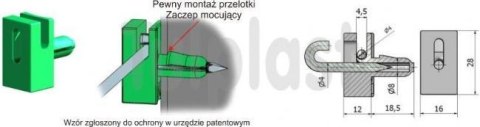PRZELOTKA DRUTU MOCOWANA NA BOLEC PD/B BRĄZOWA UN PRZELOTKA DRUTU MOCOWANA NA BOLEC PD/B BRĄZOWA UN