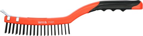 SZCZOTKA DRUCIANA 3-RZĘDOWA 340MM SKROBAK YATO SZCZOTKA DRUCIANA 3-RZĘDOWA 340MM SKROBAK YATO