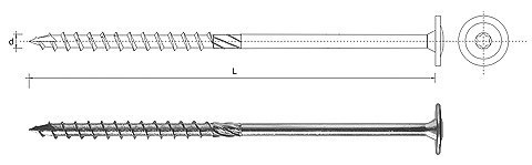 WKRĘT DO DREWNA Z KOŁNIERZEM NA TORX OCYNKOWANY 6*160MM T30 UN WKRĘT DO DREWNA Z KOŁNIERZEM NA TORX OCYNKOWANY 6*160MM T30 UN