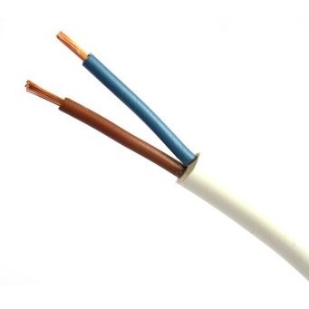 PRZEWÓD MIESZKANIOWY H03VV-F OMY 2X1.0 BIAŁY 300V ELPAR PRZEWÓD MIESZKANIOWY H03VV-F OMY 2X1.0 BIAŁY 300V ELPAR