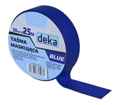 TAŚMA MALARSKA. BLUE 30MM*25M DEKA TAŚMA MALARSKA. BLUE 30MM*25M DEKA