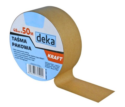 TAŚMA PAKOWA PAPIEROWA KRAFT 48MM*50M DEKA TAŚMA PAKOWA PAPIEROWA KRAFT 48MM*50M DEKA
