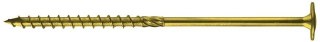 WKRĘT DO DREWNA Z KOŁNIERZEM NA TORX OCYNK ŻÓŁTY 8*360MM T40 UN