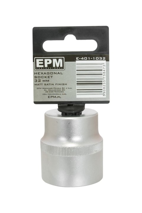NASADKA KRÓTKA 1/2'' 6-KĄTNA SATIN 10MM EPM NASADKA KRÓTKA 1/2'' 6-KĄTNA SATIN 10MM EPM