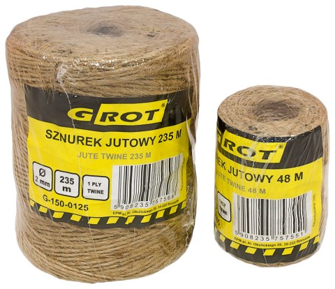 SZNUREK JUTOWY 2MM 48MB GROT SZNUREK JUTOWY 2MM 48MB GROT