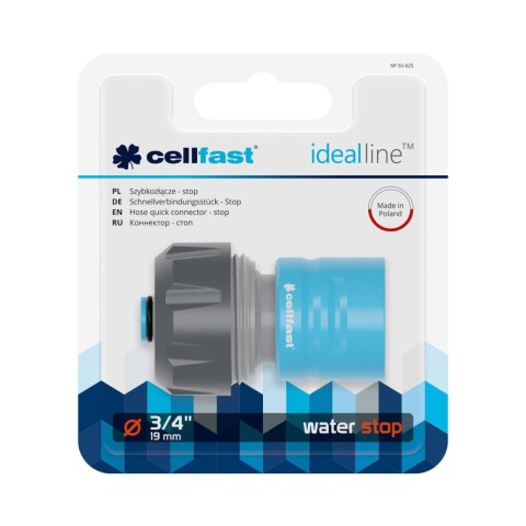 SZYBKOZŁĄCZE STOP 3/4'' ABS/PC CELL-FAST SZYBKOZŁĄCZE STOP 3/4'' ABS/PC CELL-FAST