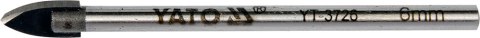 WIERTŁO DO SZKŁA I CERAMIKI 6MM YATO WIERTŁO DO SZKŁA I CERAMIKI 6MM YATO