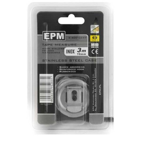 MIARA ZWIJANA INOX 3M*16MM EPM MIARA ZWIJANA INOX 3M*16MM EPM