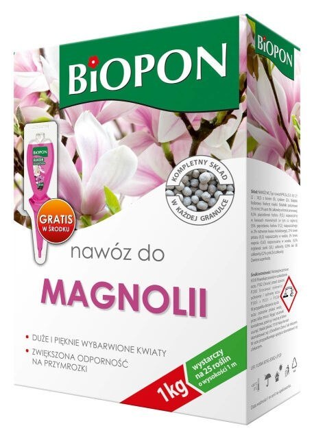 NAWÓZ - DO MAGNOLII GRANULAT 1KG BIOPON NAWÓZ - DO MAGNOLII GRANULAT 1KG BIOPON