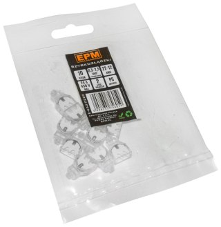 SZYBKOZŁĄCZKA 2*0,5-2,5MM2 TRANSPARENTNA/BIAŁY 10 SZTUK EPM