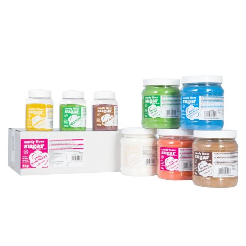 Kolorowy cukier do waty cukrowej zielony naturalny smak waty cukrowej 1kg Kolorowy cukier do waty cukrowej zielony naturalny smak waty cukrowej 1kg