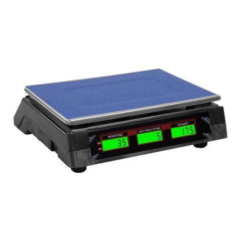 Waga sklepowa handlowa cenowa czarna 35kg / 2g Waga sklepowa handlowa cenowa czarna 35kg / 2g