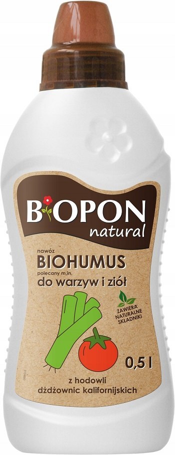 BIOHUMUS - DO . WARZYW I ZIÓŁ 0.5L BIOPON BIOHUMUS - DO . WARZYW I ZIÓŁ 0.5L BIOPON