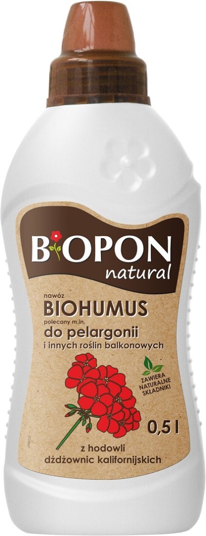 BIOHUMUS - NAWÓZ DO . PELARGONII 1L BIOPON BIOHUMUS - NAWÓZ DO . PELARGONII 1L BIOPON