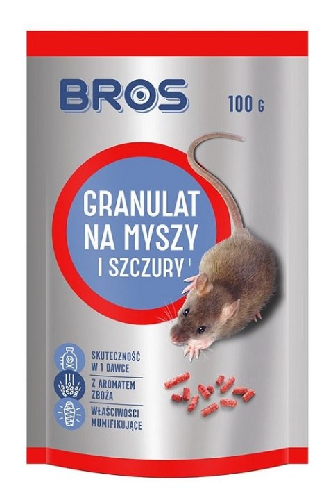 GRANULAT NA MYSZY I SZCZURY 100G BROS GRANULAT NA MYSZY I SZCZURY 100G BROS