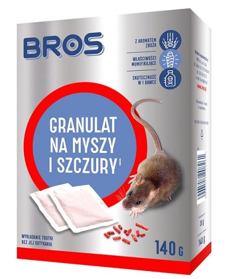 GRANULAT NA MYSZY I SZCZURY 140G BROS GRANULAT NA MYSZY I SZCZURY 140G BROS