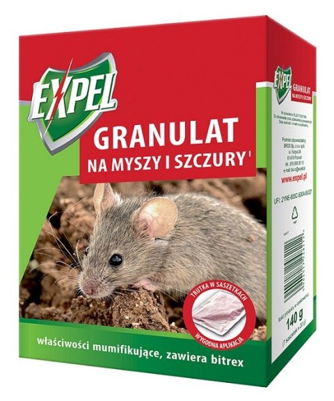 GRANULAT NA MYSZY I SZCZURY 140G EXPEL BROS GRANULAT NA MYSZY I SZCZURY 140G EXPEL BROS