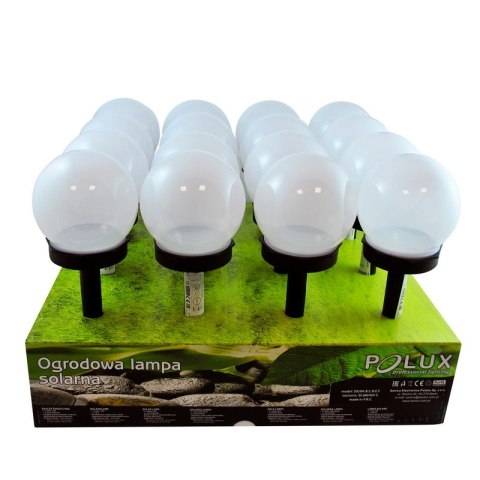 LAMPA SOLARNA 6500K LED KULA BIAŁA PLASTIK CZARNY POLUX LAMPA SOLARNA 6500K LED KULA BIAŁA PLASTIK CZARNY POLUX