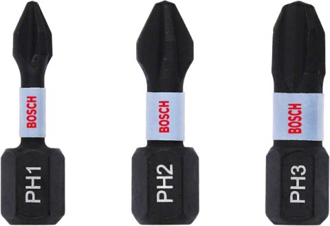 ZESTAW BITÓW IMPACT 25MM PH1,PH2,PH3, BOSCH ZESTAW BITÓW IMPACT 25MM PH1,PH2,PH3, BOSCH