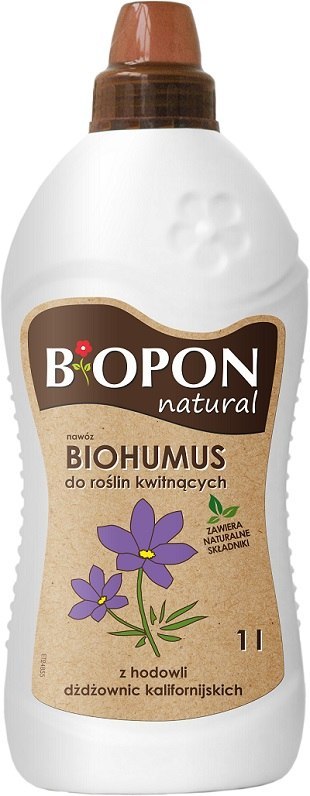 BIOHUMUS. -- DO ROŚLIN KWITNĄCYCH PŁYN 1L BIOPON BIOHUMUS. -- DO ROŚLIN KWITNĄCYCH PŁYN 1L BIOPON