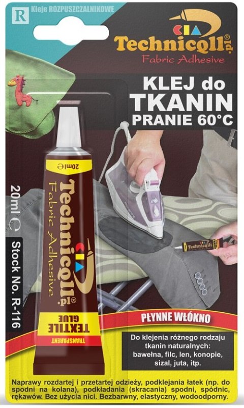 KLEJ DO TKANIN 20ML TECHNICQLL KLEJ DO TKANIN 20ML TECHNICQLL