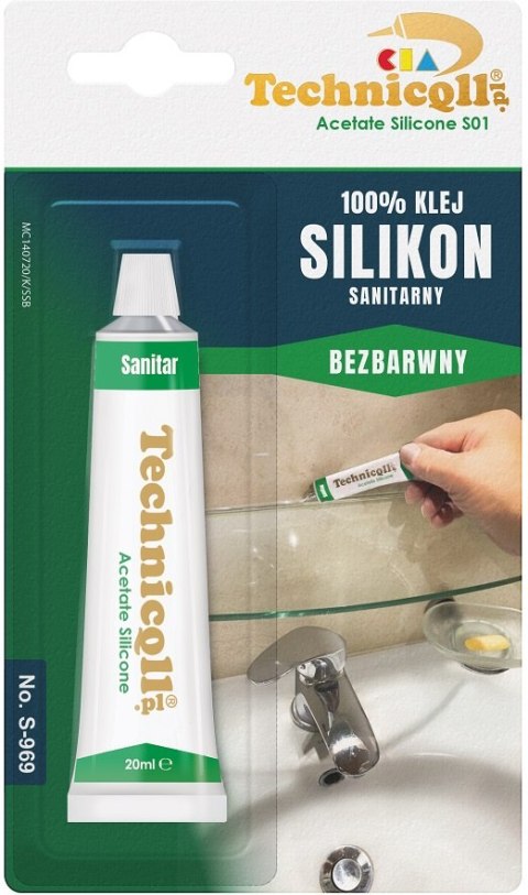 SILIKON SANITARNY BEZBARWNY 20ML TECHNICQLL SILIKON SANITARNY BEZBARWNY 20ML TECHNICQLL