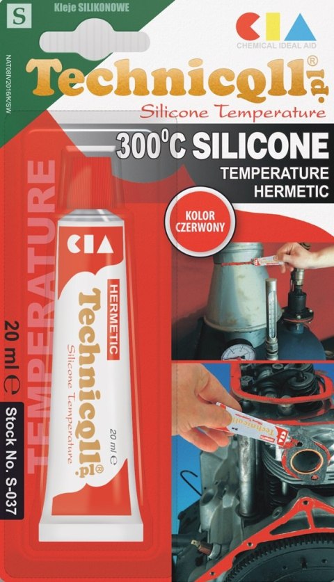 SILIKON WYSOKOTEMPERATUROWY CZERWONY 20ML TECHNICQLL SILIKON WYSOKOTEMPERATUROWY CZERWONY 20ML TECHNICQLL