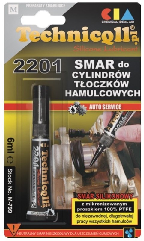SMAR DO TŁOCZKÓW HAMULCOWYCH 6ML TECHNICQLL SMAR DO TŁOCZKÓW HAMULCOWYCH 6ML TECHNICQLL