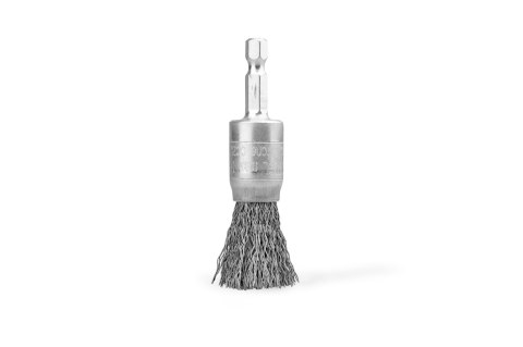 SZCZOTKA PĘDZELKOWA Z BITEM 1/4 DRUT STALOWY FI17MM UN SZCZOTKA PĘDZELKOWA Z BITEM 1/4 DRUT STALOWY FI17MM UN