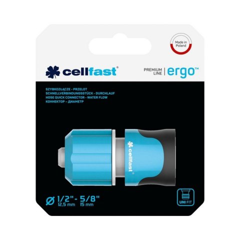SZYBKOZŁĄCZE PRZELOTOWE 1/2 ERGO CELL-FAST SZYBKOZŁĄCZE PRZELOTOWE 1/2 ERGO CELL-FAST