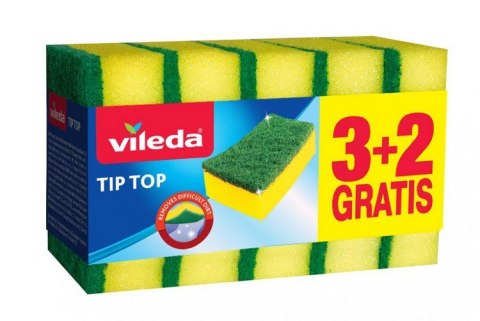 VILEDA GĄBKA DO NACZYŃ TIP TOP 3+2GRATIS VILEDA VILEDA GĄBKA DO NACZYŃ TIP TOP 3+2GRATIS VILEDA