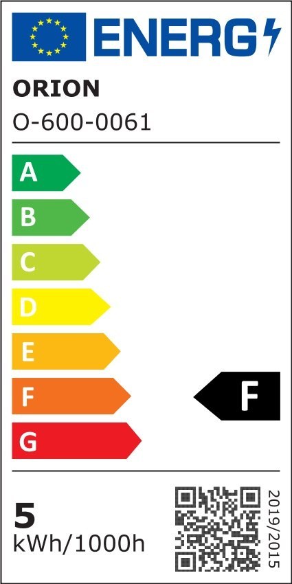 ŻARÓWKA LED 5W E27 470LM 3000K CIEPŁA ORION ŻARÓWKA LED 5W E27 470LM 3000K CIEPŁA ORION