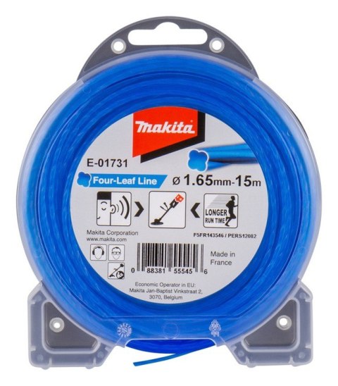 ŻYŁKA NYLONOWA KONICZYNA 1.65MM/15M MAKITA ŻYŁKA NYLONOWA KONICZYNA 1.65MM/15M MAKITA