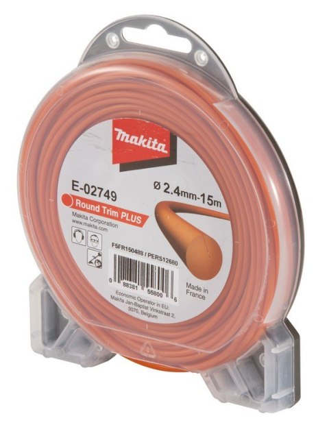 ŻYŁKA NYLONOWA OKRĄGŁA 2.4MM/15M MAKITA ŻYŁKA NYLONOWA OKRĄGŁA 2.4MM/15M MAKITA
