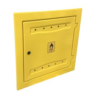 OSŁONA LICZNIKA GAZU Z TWORZYWA 120*600*600MM ŻÓŁTA UN