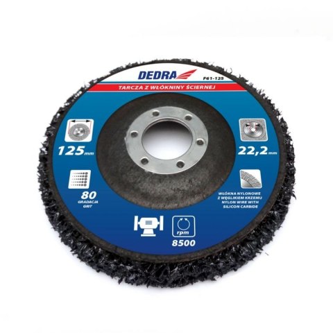 TARCZA WŁÓKNINY ŚCIERNEJ 125MM DEDRA TARCZA WŁÓKNINY ŚCIERNEJ 125MM DEDRA