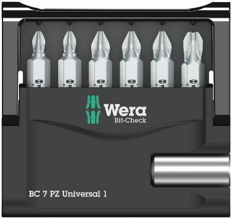 ZESTAW BITÓW BIT-CHECK 7 PZ UNIVERSAL 1, 7 CZĘŚĆ WERA ZESTAW BITÓW BIT-CHECK 7 PZ UNIVERSAL 1, 7 CZĘŚĆ WERA