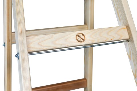 DRABINA DREWNIANA BRAKET PREMIUM 2X10 SZCZEBLI 299CM BRAKET