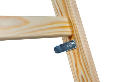 DRABINA DREWNIANA BRAKET STANDARD 2X4 SZCZEBLE 124CM BRAKET